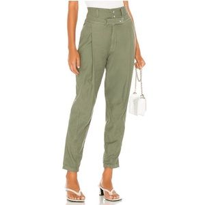 Frame Denim Twisted Trouser in Washed Military
